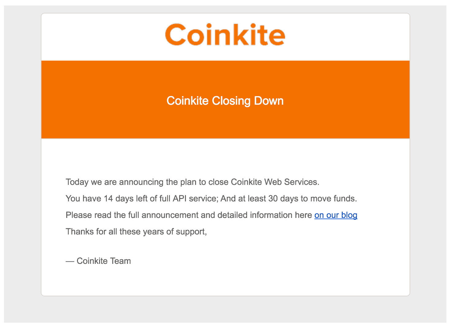 coinkite-closing