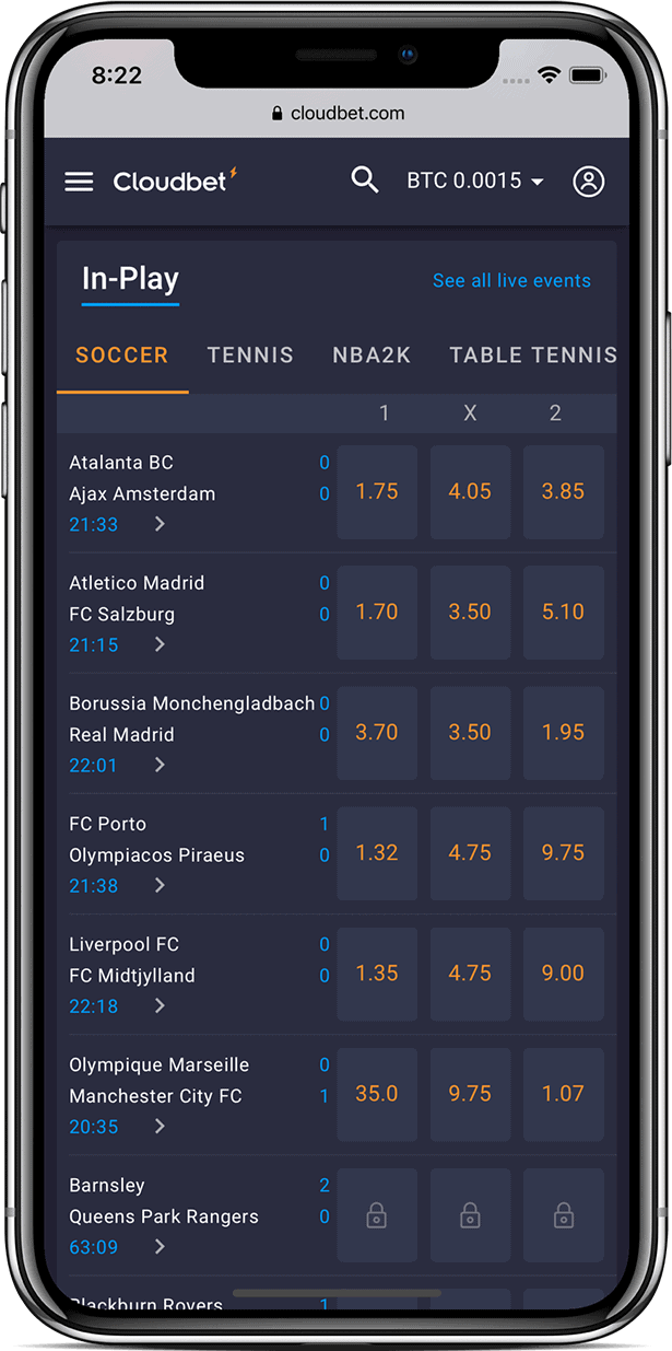 cloudbet sports mobile