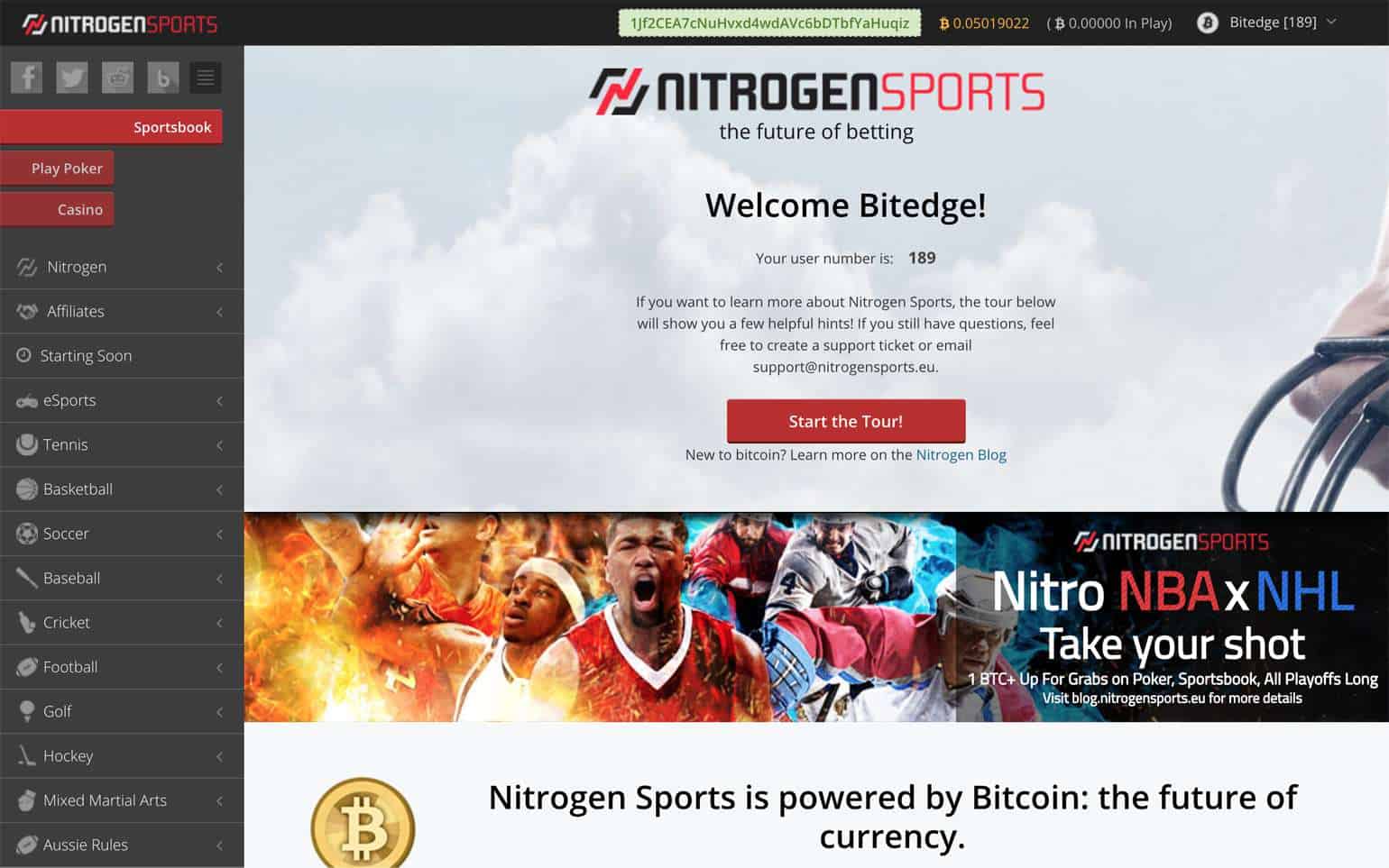 nitrogen sports coinbase
