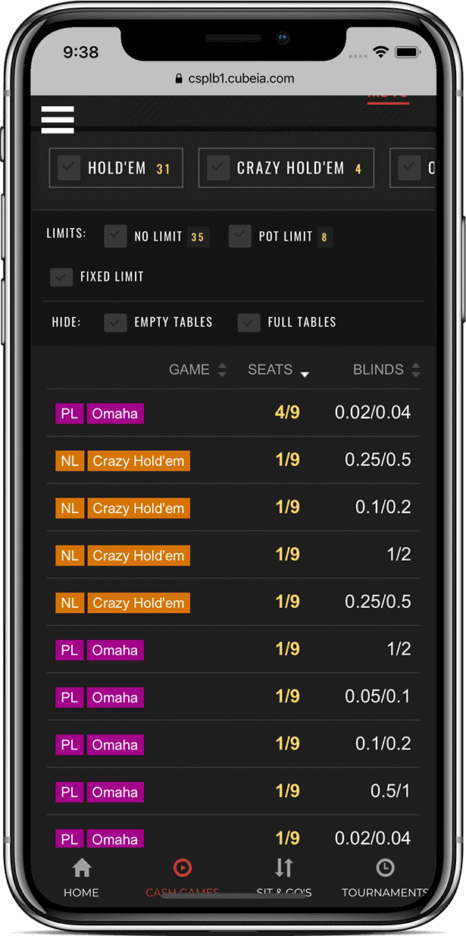 nitrogen poker lobby