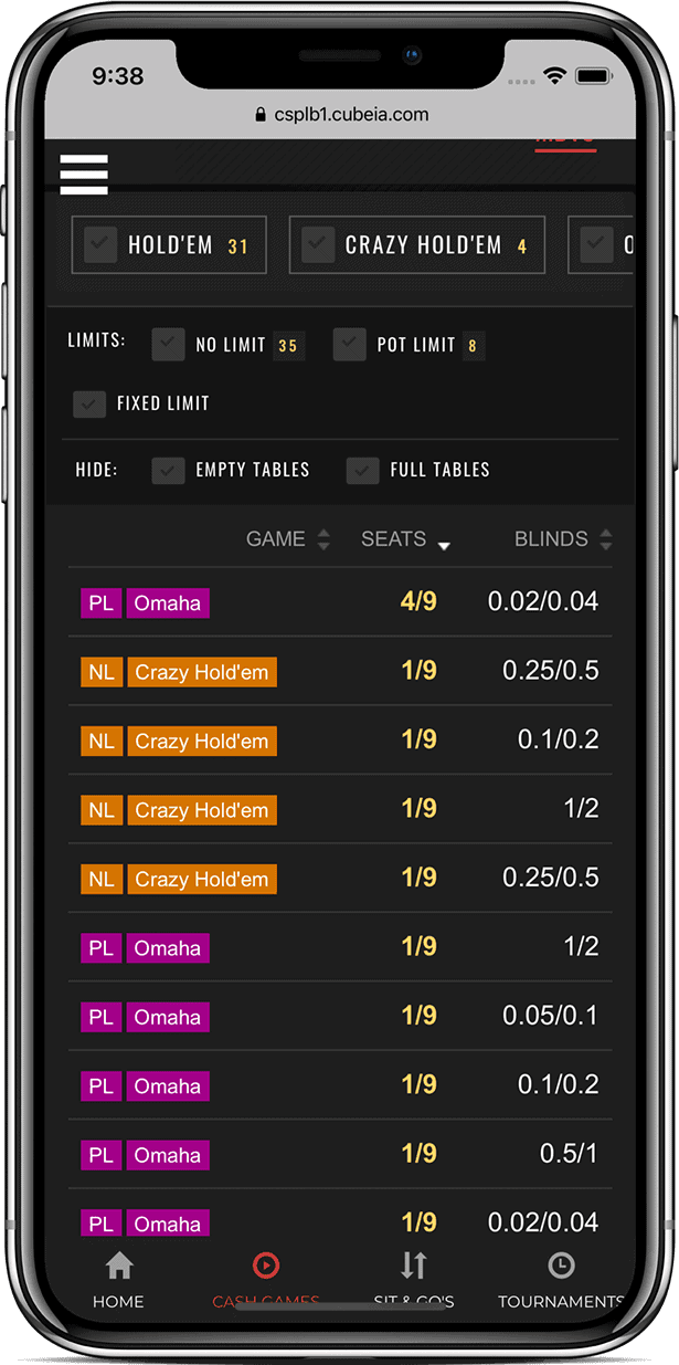 nitrogen poker lobby