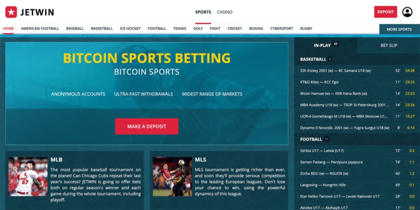 jetwin sports homepage