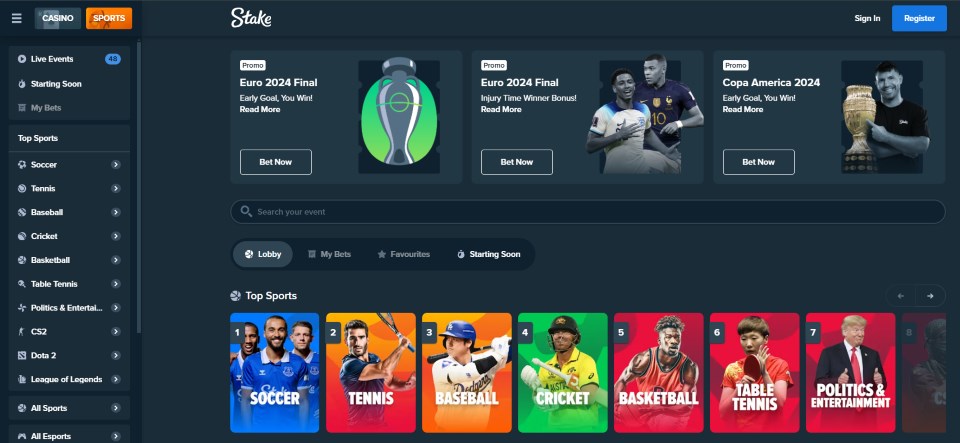 Stake sportsbook