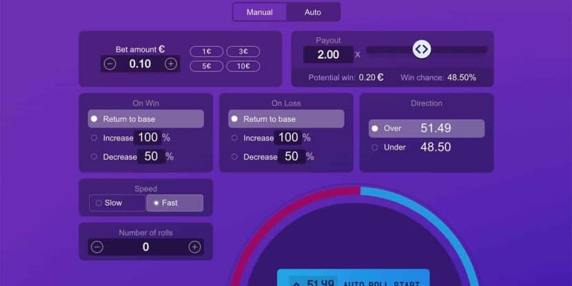 cloudbet dice auto