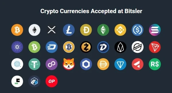 Cryptocurrencies accepted at Bitsler
