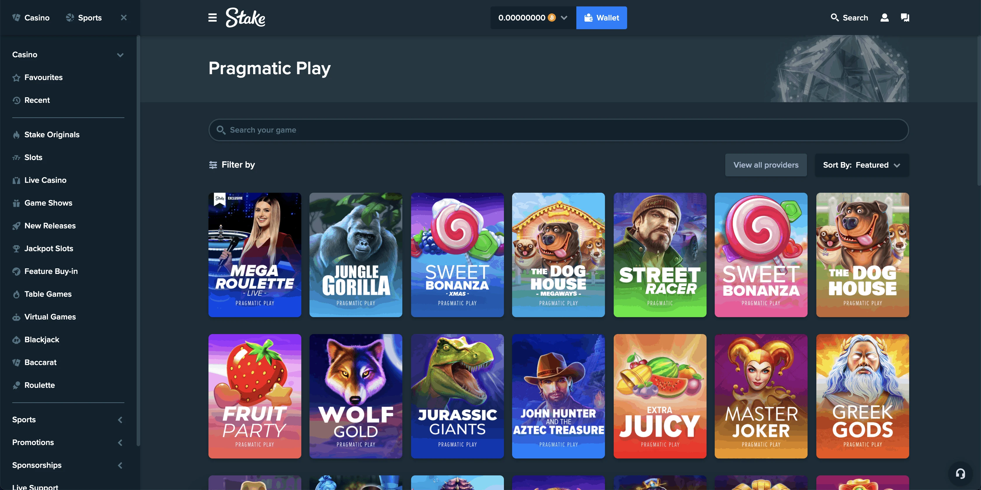 Stake gets exclusive with Pragmatic Play