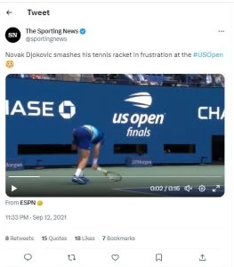 Novak Djokovic USOpen 2021