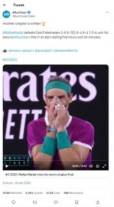 Rafael Nadal AUS Open 2022