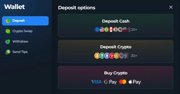 BetFury Deposits