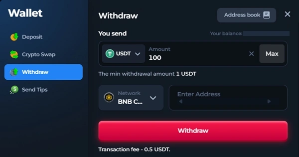 BetFury Withdrawals