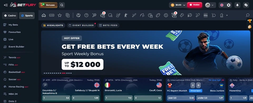 Betfury Sportsbook Betfury Sportsbook