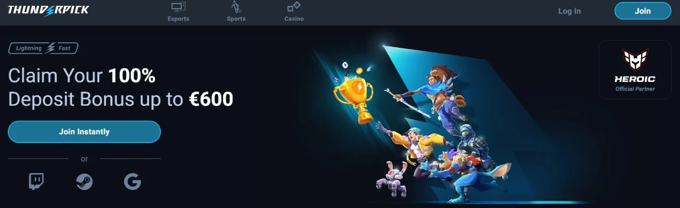 thunderpick welcome bonus