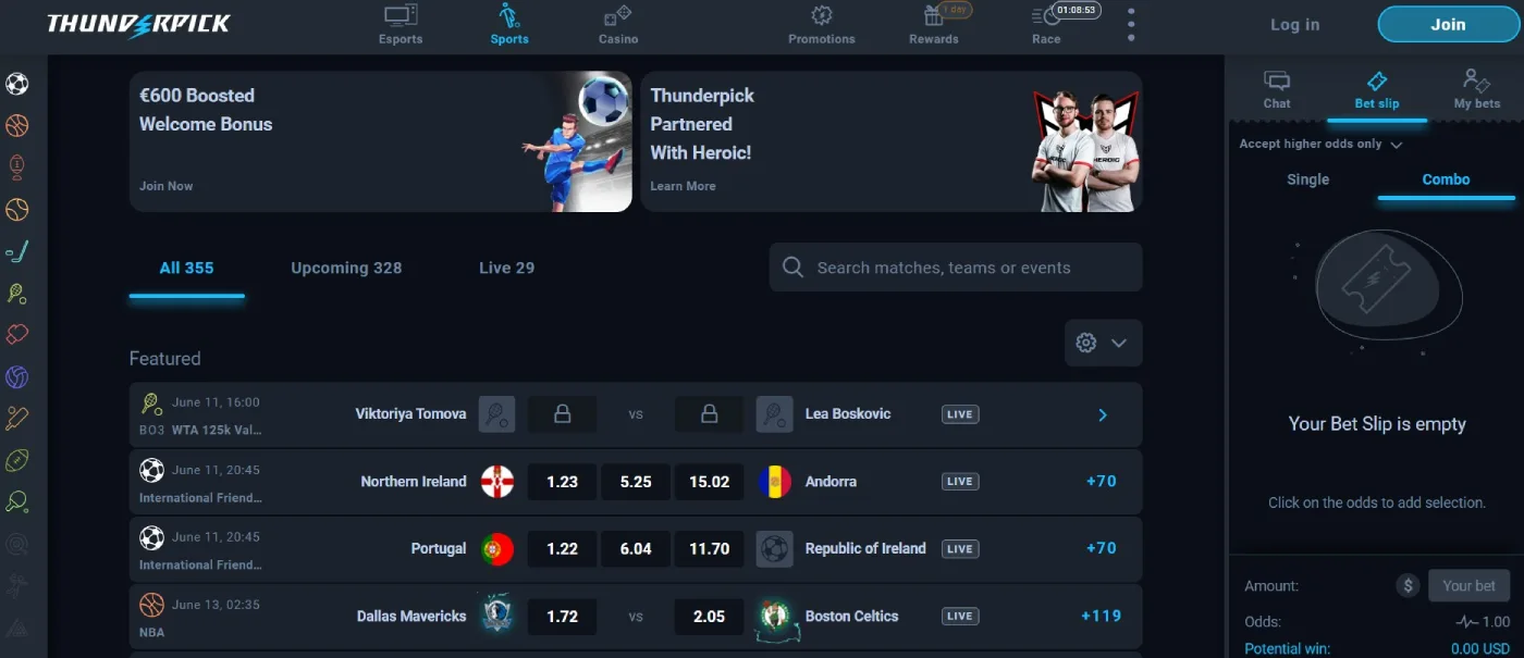 thunderpick sportsbook