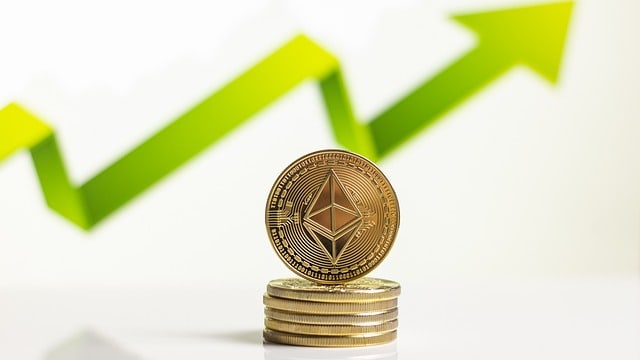 ethereum with upwards arrow for ethereum betting