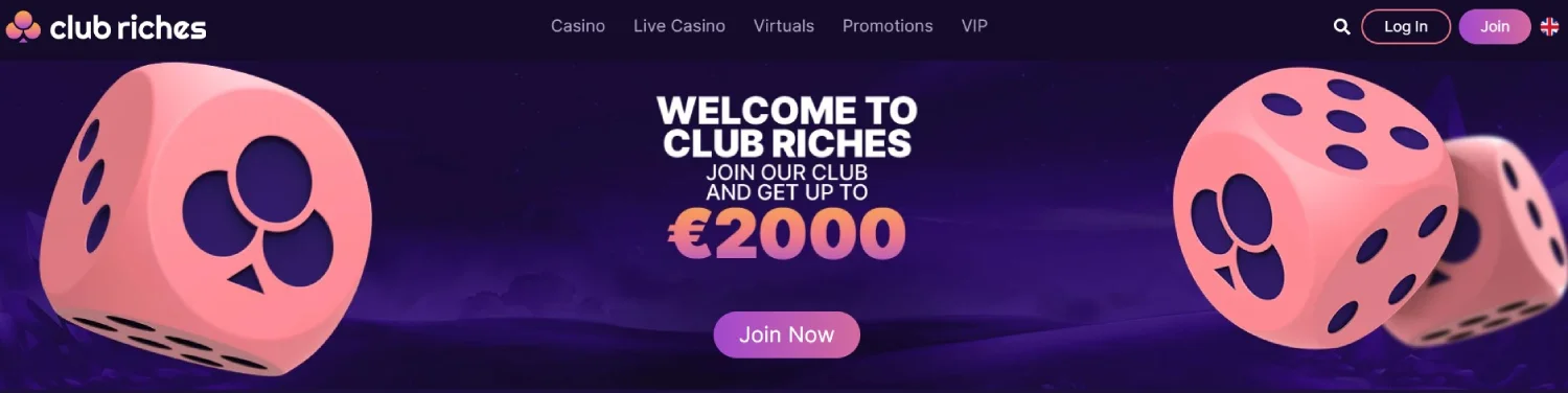 club riches homepage