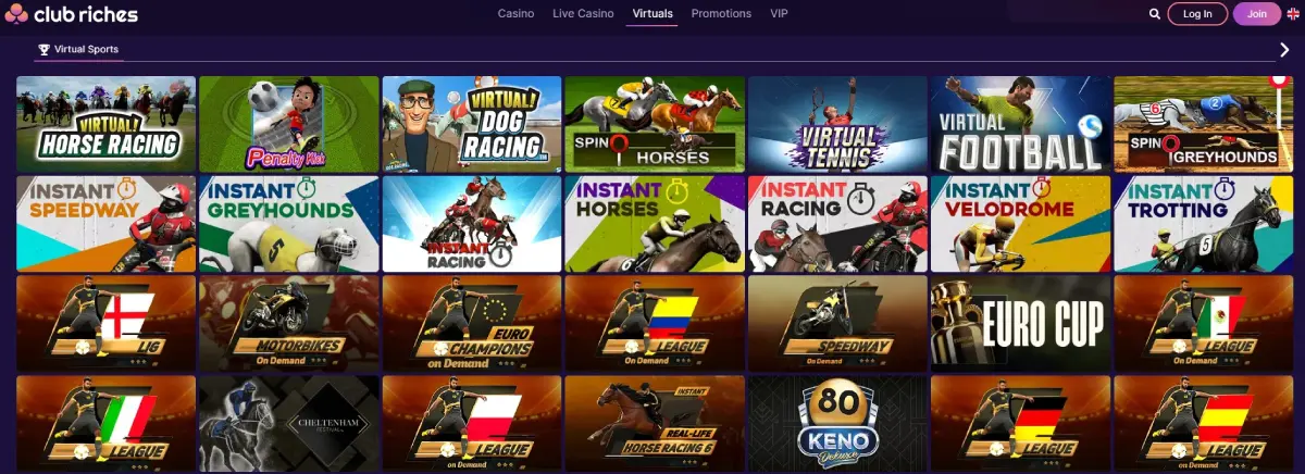 club richess virtual sports