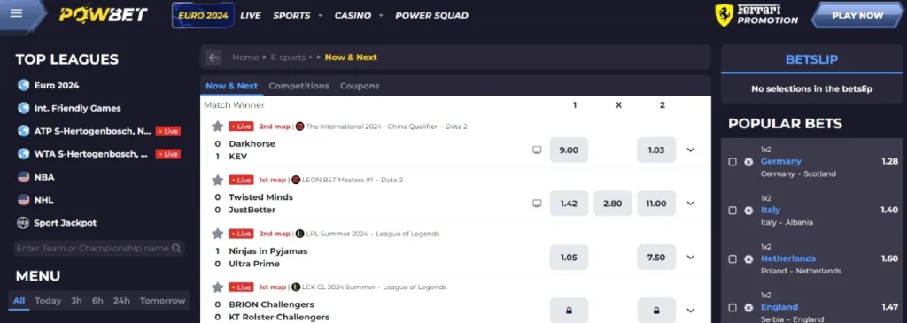 powbet esports