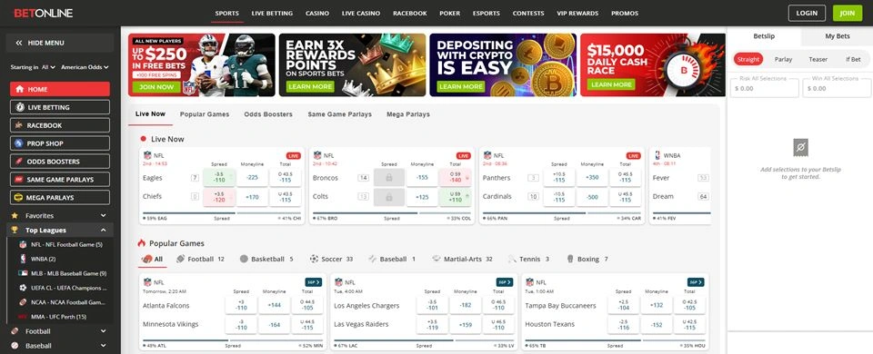 Betonline sports betting