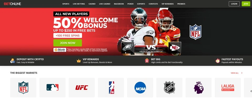 Betonline welcome bonus