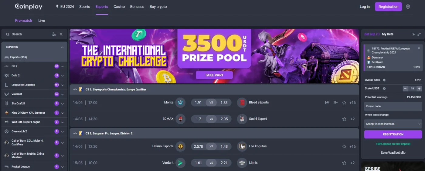 coinplay esports betting
