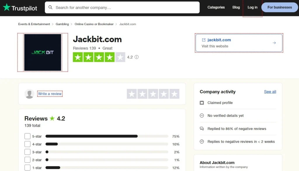 jackbit trustpilot review