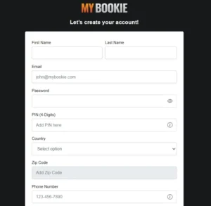 mybookie sign up form