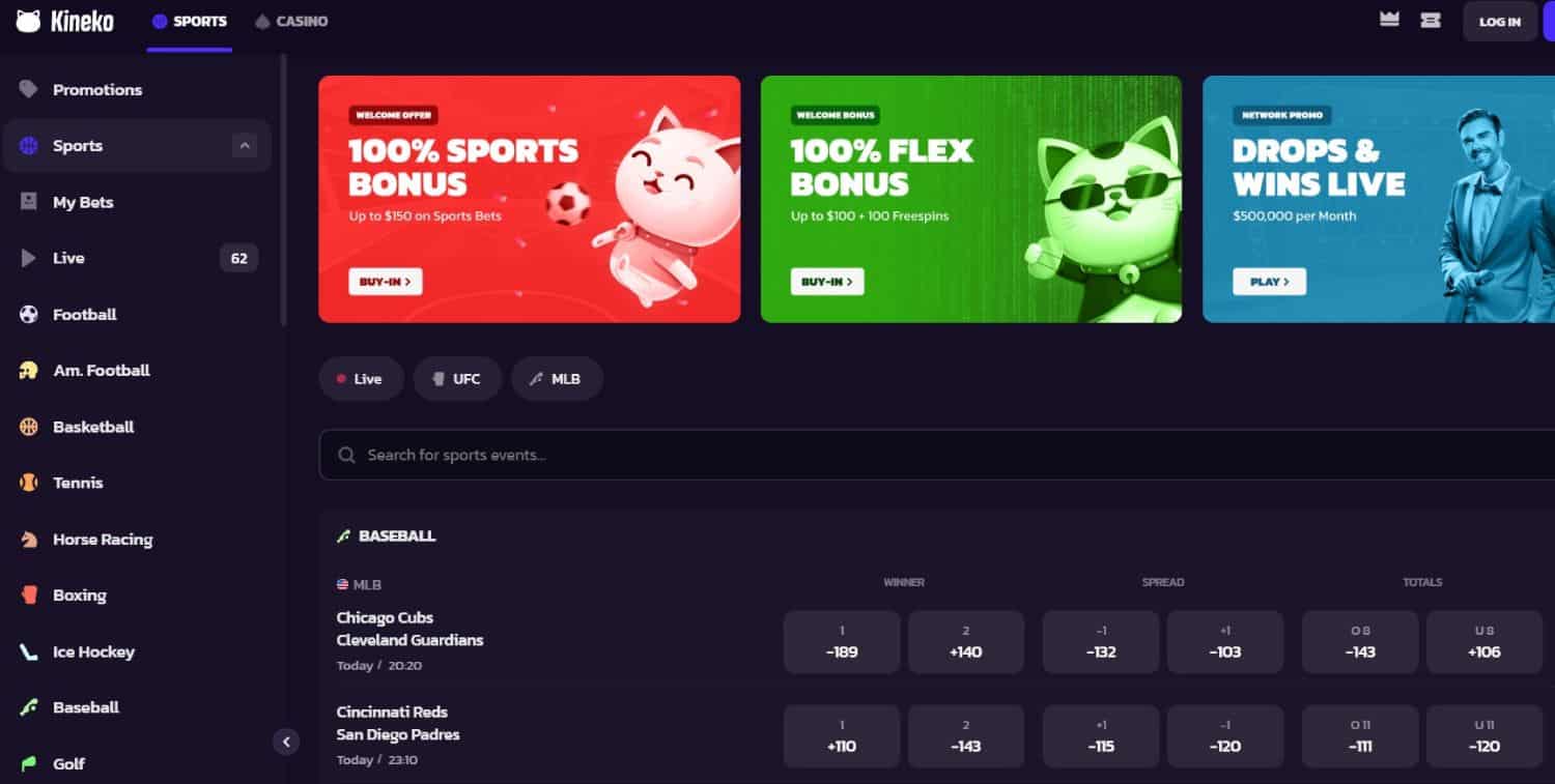 kineko sportsbook