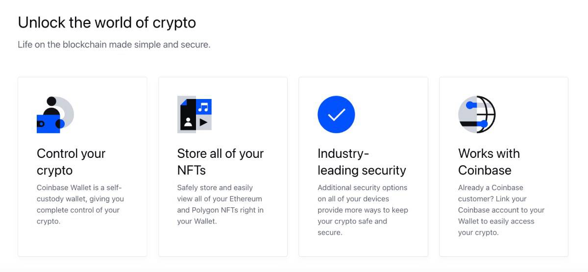 coinbase wallet features