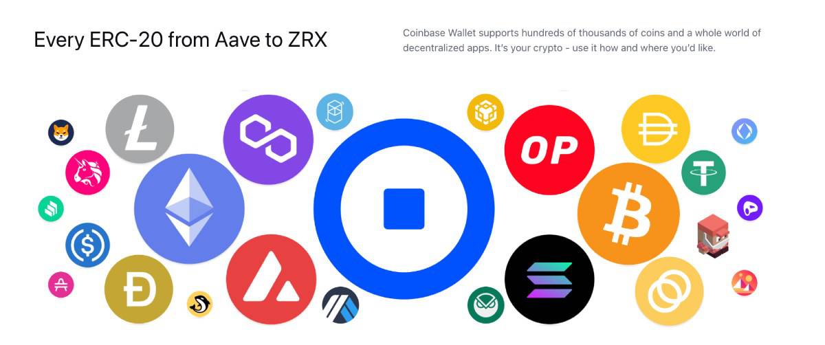 coinbase wallet supported tokens