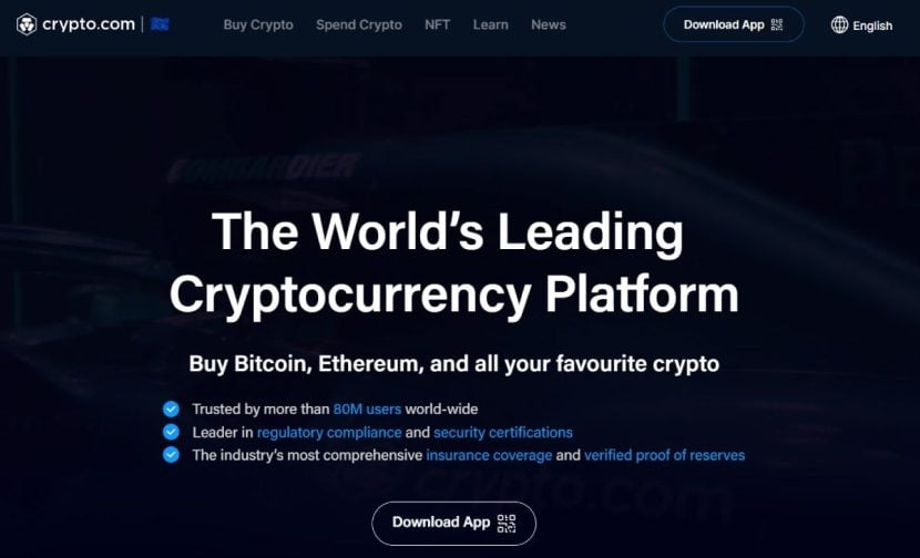 crypto.com website