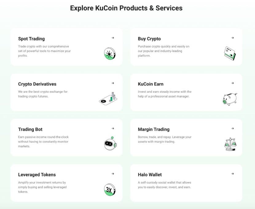 kucoin exchange services