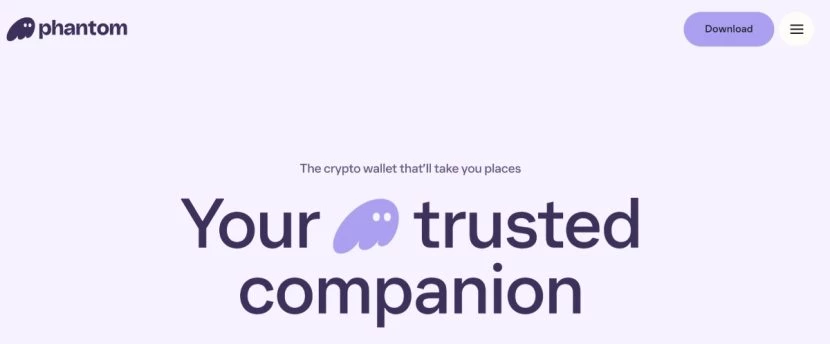 phantom crypto wallet homepage