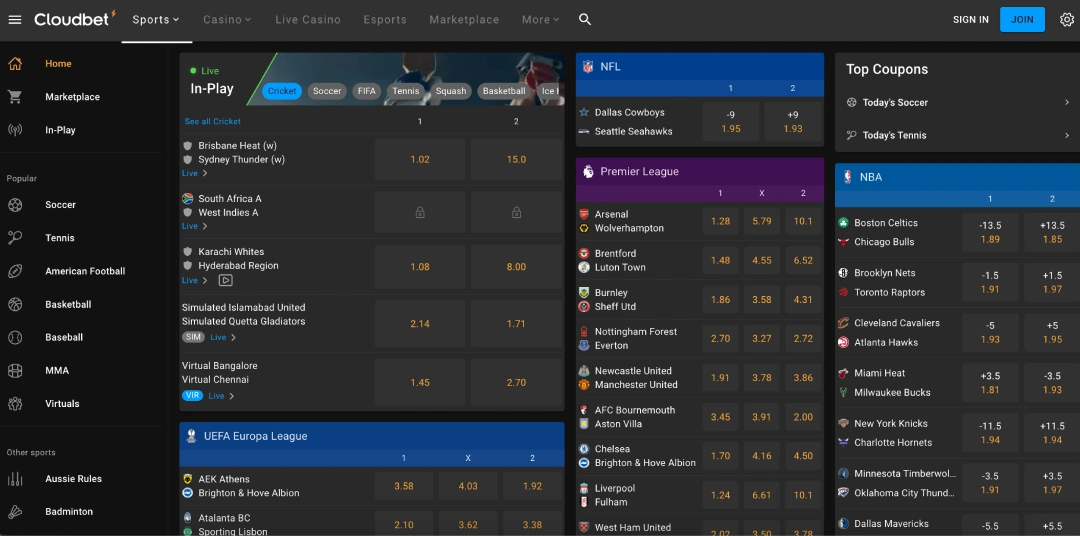 cloudbet sportsbook