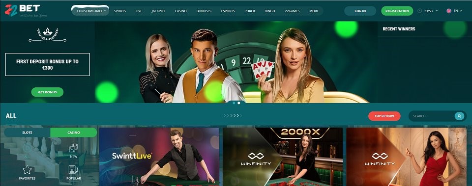 22bet casino