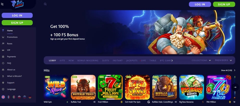 7bit casino homepage bonuses
