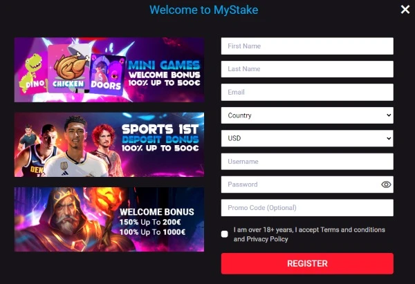 MyStake registration