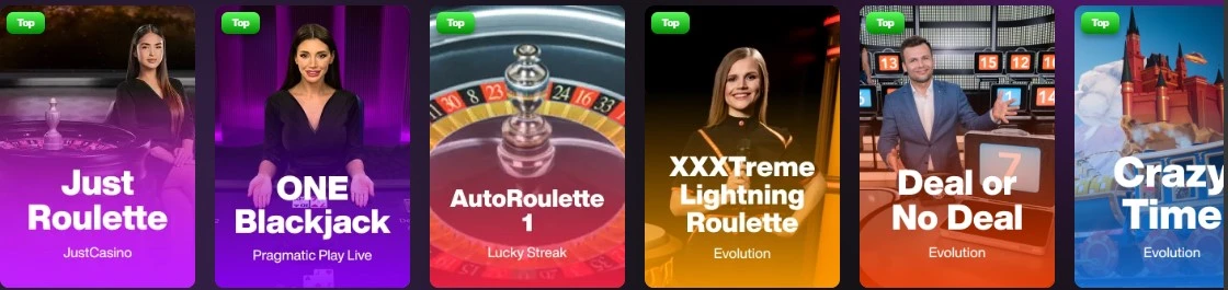 JustCasino Live Games