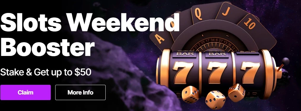 JustCasino Slots Weekend Booster