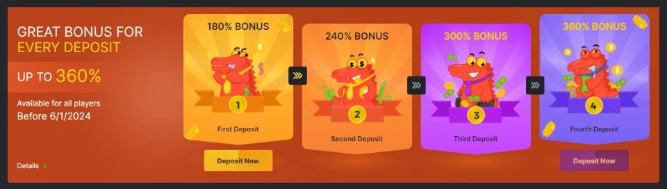 bc.game casino deposit bonuses