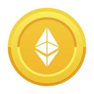 ethereum logo gold