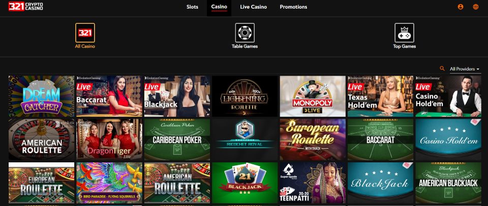 321 crypto casino games
