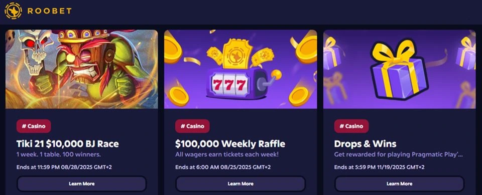 Roobet Casino promotions