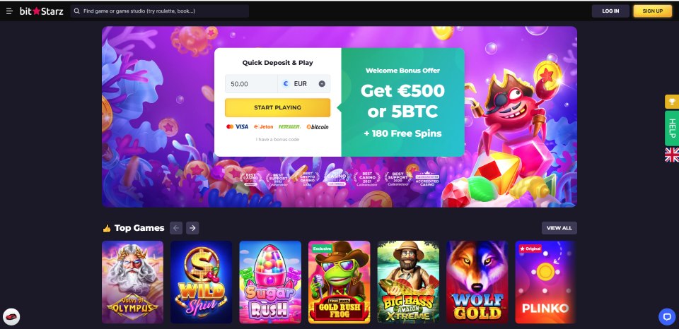 bitstarz casino homepage