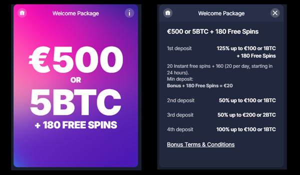 bitstarz casino welcome offer