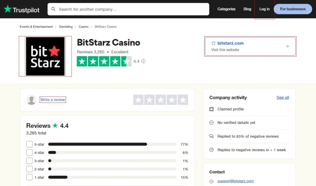 bitstarz trustpilot reviews