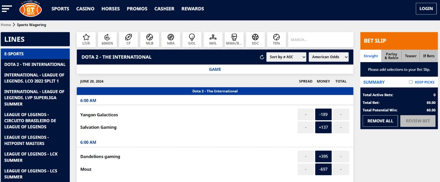 gtbets esports betting