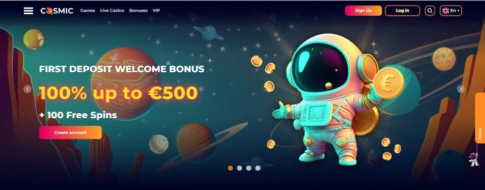 Cosmic Slot Bonuses
