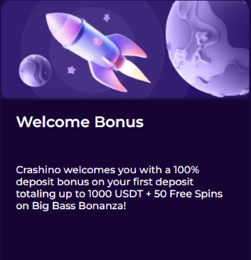 Crashino Casino Welcome Bonus