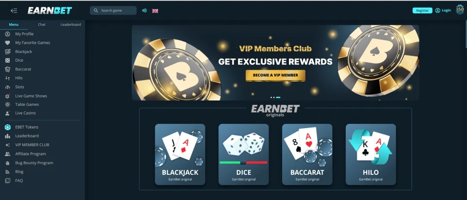 earnbet casino vip program