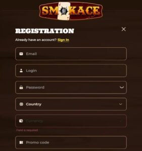 Smokace-registration